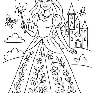 kolorowanka barbie bajka