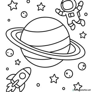 kolorowanka planeta Uranus