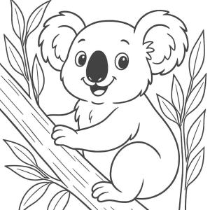 kolorowanka koala dla małych