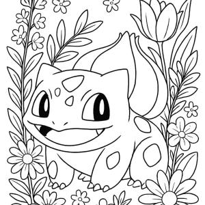 kolorowanka bulbizarre pokemon