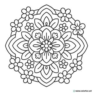 coloriage relaxant mandalas