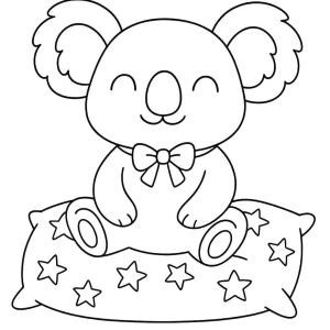 kolorowanka pluszak koala