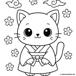 kolorowanka kawaii manga
