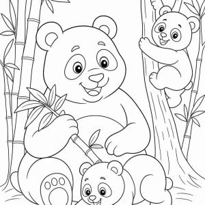 kolorowanka panda w rodzinie