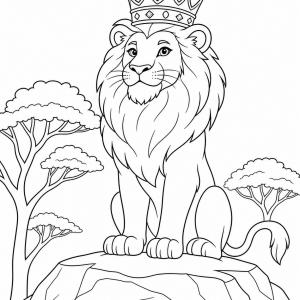coloriage lion king