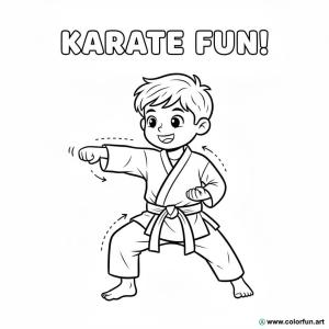 kolorowanka proste kata karate