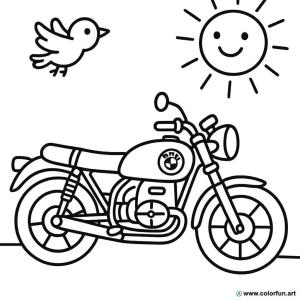 kolorowanka motocykl bmw