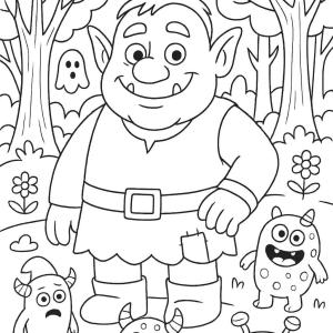 kolorowanka ogre i potwory