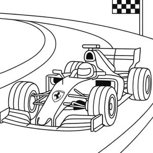 kolorowanka Ferrari Formuła 1