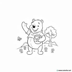 winnie the pooh coloring page