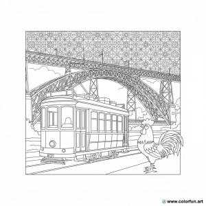 kolorowanka Portugalia Porto
