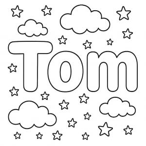 kolorowanka imię tom