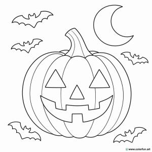 kolorowanka rysunek halloween uśmiechnięta dynia