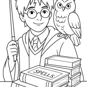kolorowanka harry potter magia