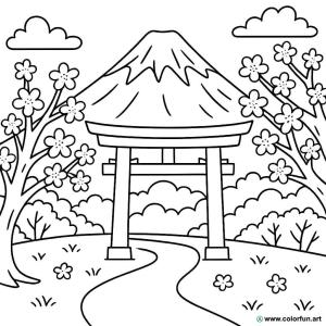 kolorowanka japon kultura