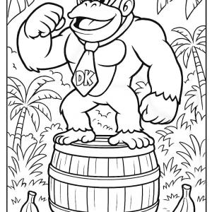 kolorowanka donkey kong przygoda