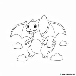 kolorowanka dracaufeu mały format