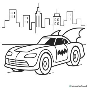 kolorowanka batmobilu batmana