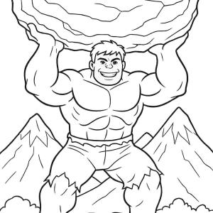 kolorowanka hulk i thor