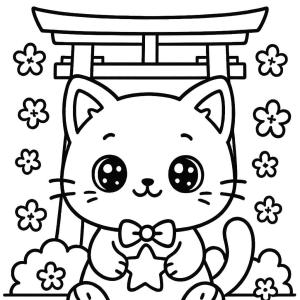 japońska kolorowanka kawaii manga