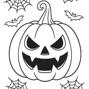 kolorowanka dynia halloween rysunek halloween, który przeraża