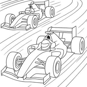 kolorowanka formuła 1 szybkie bolidy
