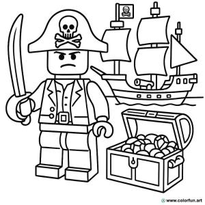 kolorowanka lego piraci