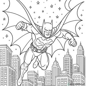 kolorowanka batman w akcji