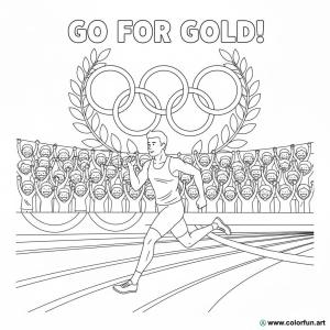 kolorowanka igrzyska olimpijskie olimpijczyk