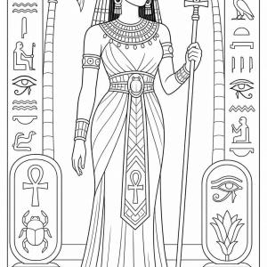 coloriage cléopatre en pied