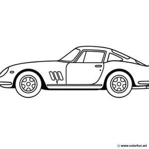 kolorowanka ferrari klasyczna