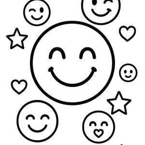 kolorowanka smiley emotikon